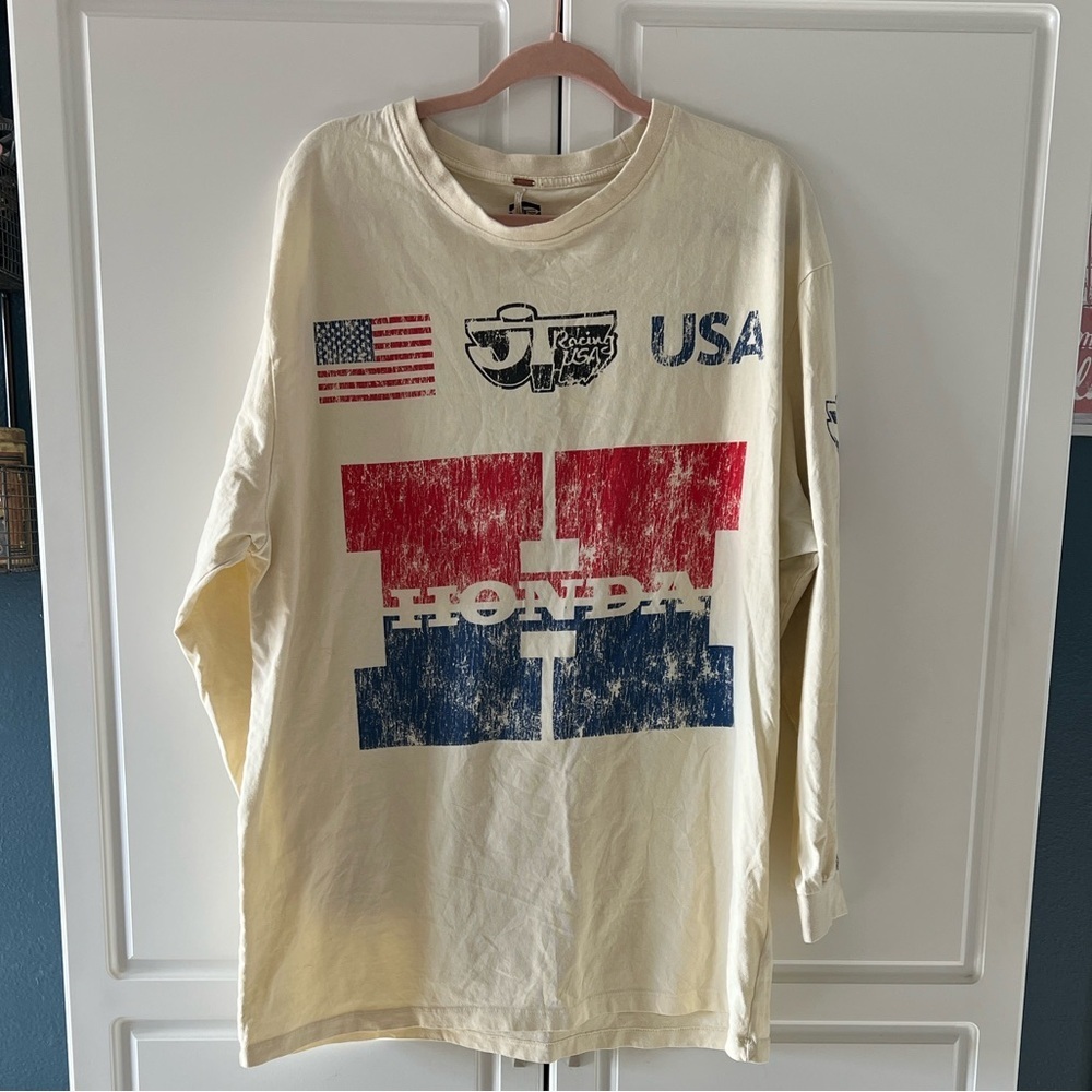 FREE PEOPLE X JT RACING HONDA COLLAB TEE